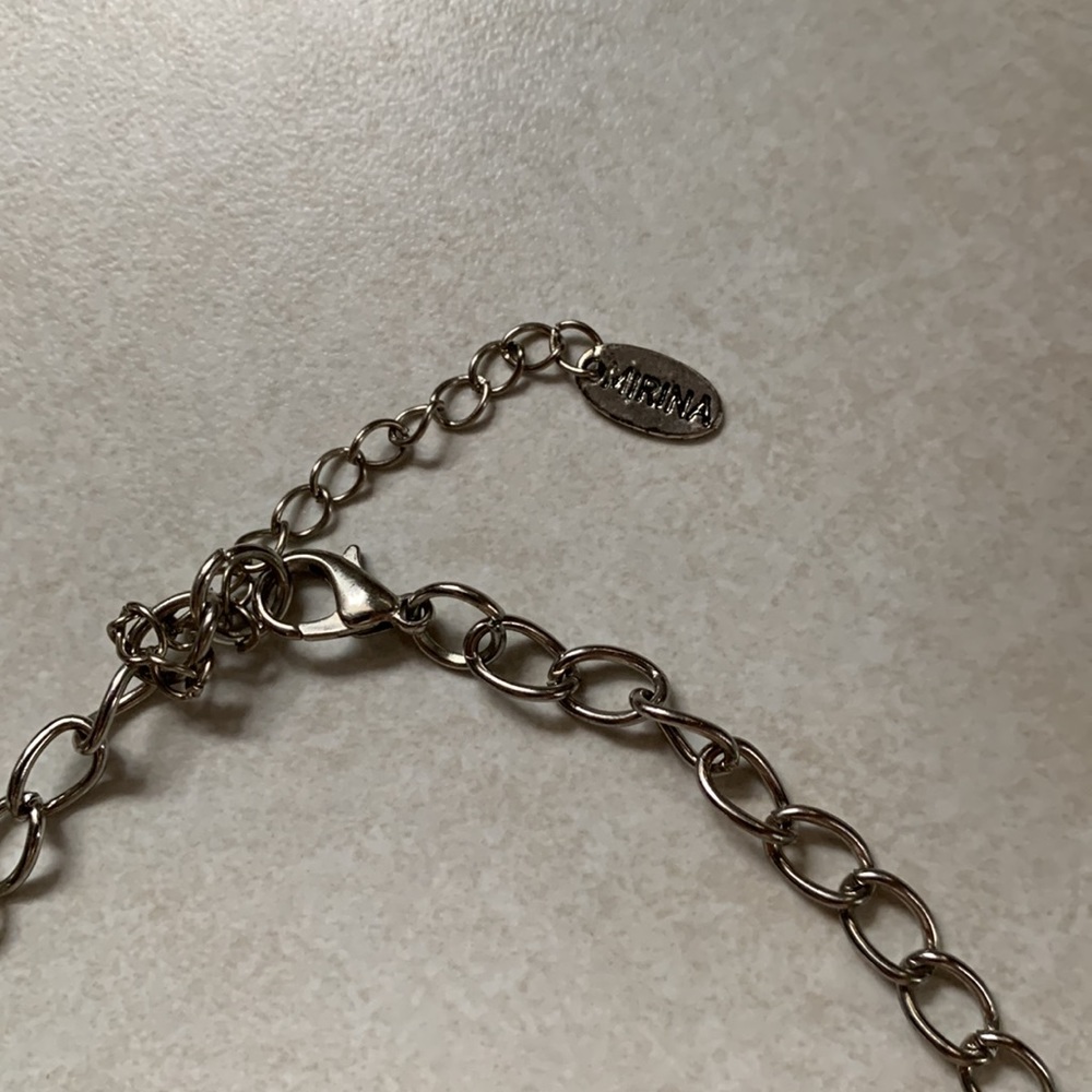 Silver Statement Necklace - image 4